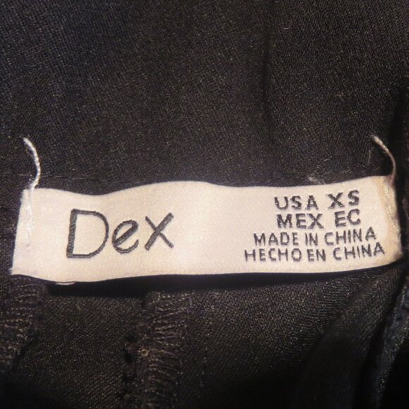 DEX Black Crop Pants Wide Leg XS (K478) - Picture 5 of 7